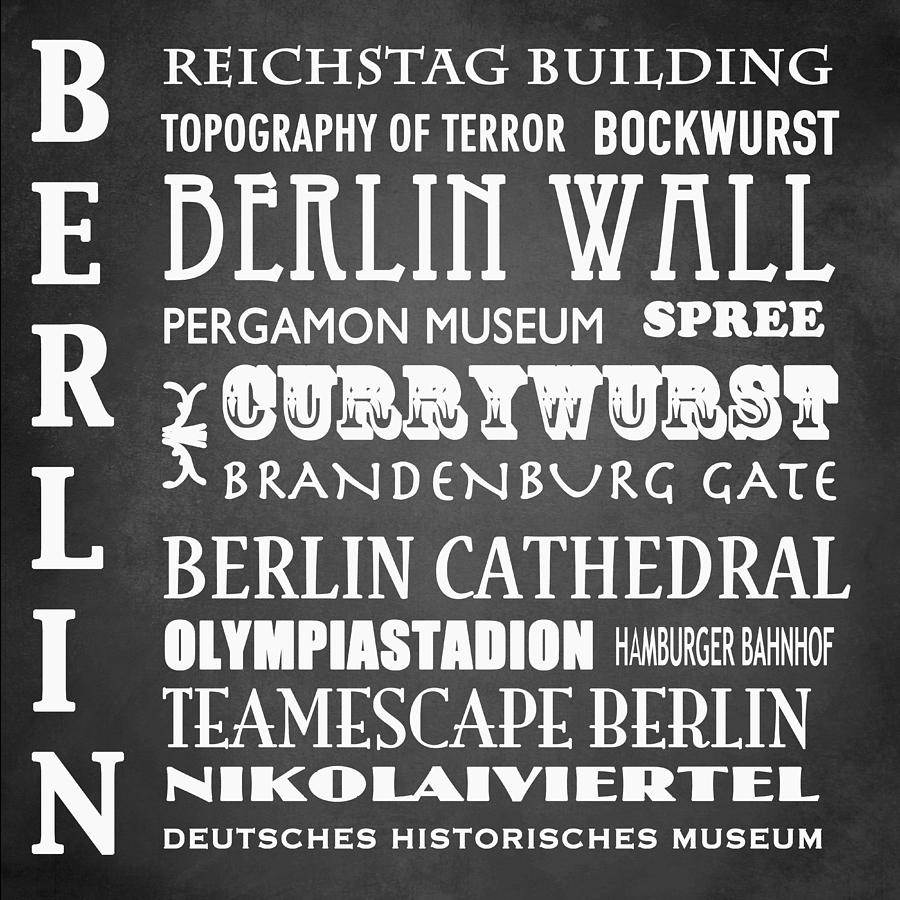 Berlin Famous Landmarks Digital Art by Patricia Lintner