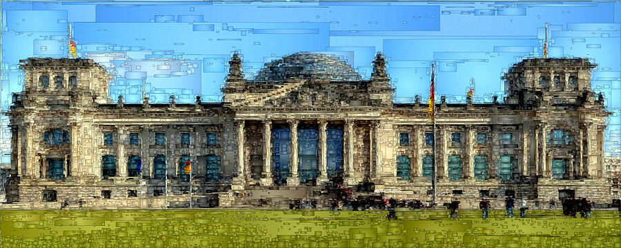 Berlin Parliament Reichstag building Digital Art by Rafael Salazar