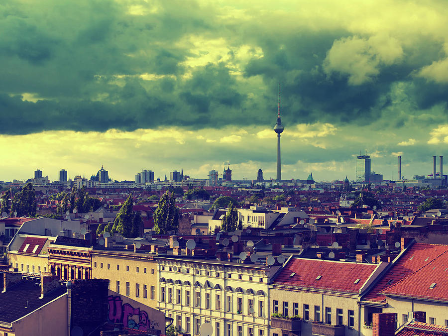 Berlin Skyline and Roofscape Photograph by Alexander Voss