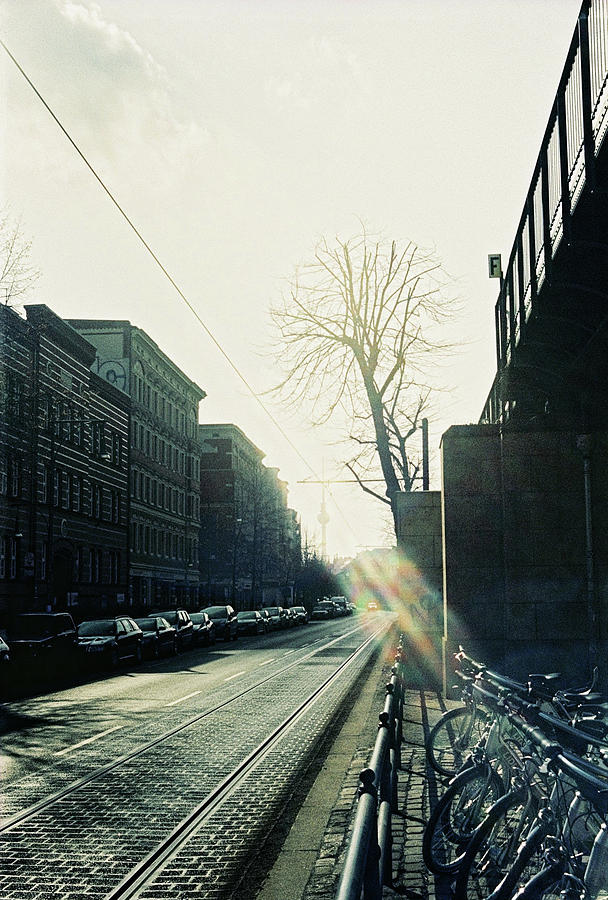 Berlin Photograph - Berlin Street With Sun by Nacho Vega Berlin Photograph - Berlin Street With Sun by Nacho Vega