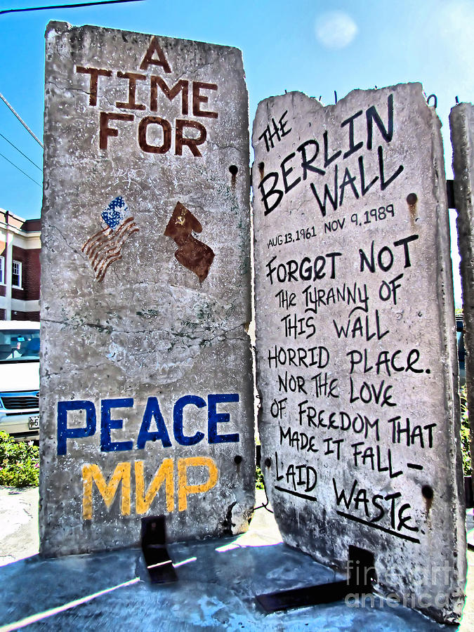 Berlin Wall In Portland Maine Photograph