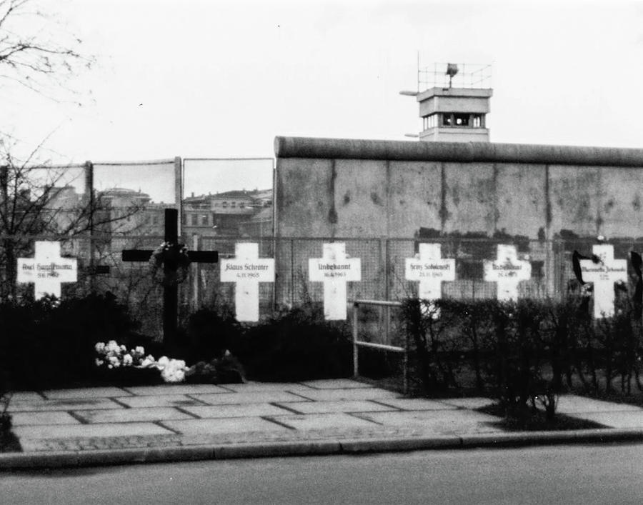 Berlin Wall Memorial Crosses Photograph by SR Green