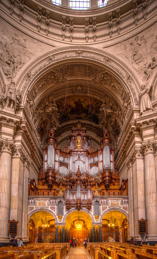 Berliner Dom Pipe Organ Photograph by Ross Henton