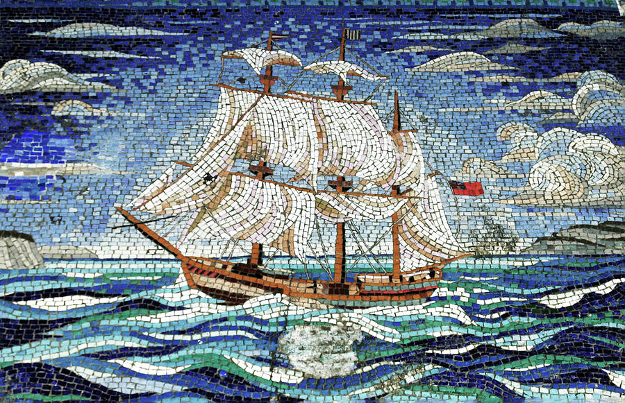 Boat Photograph - Bermuda Schooner Mosaic by Sandy Taylor