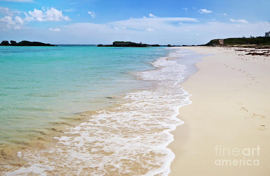Bermuda White Sand Beach on Coppers Island Nature Reserve Photograph by Charline Xia
