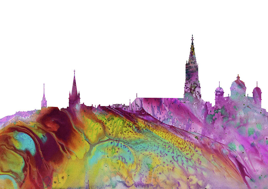 Bern city skyline Digital Art by Erzebet S - Fine Art America