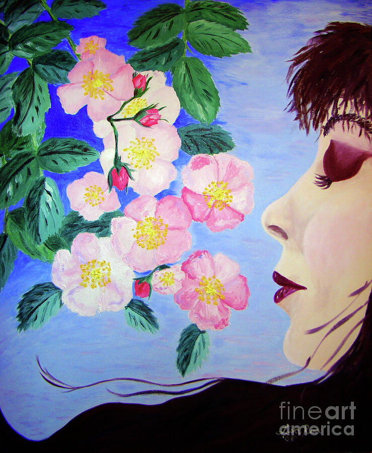 Bernadette Painting by Lisa Rose Musselwhite