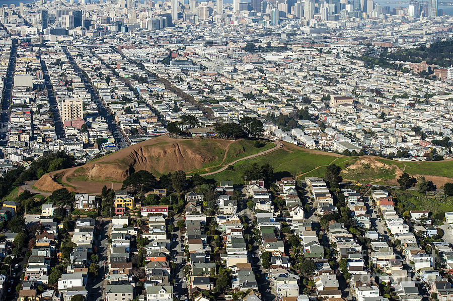 San Francisco Photograph - Bernal Heights Neighborhood Real Estate in San Francisco by David Oppenheimer