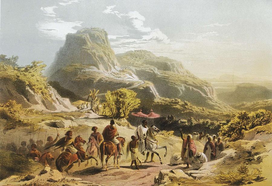 Bernatz, Johann Martin Scenes In Ethiopia Painting