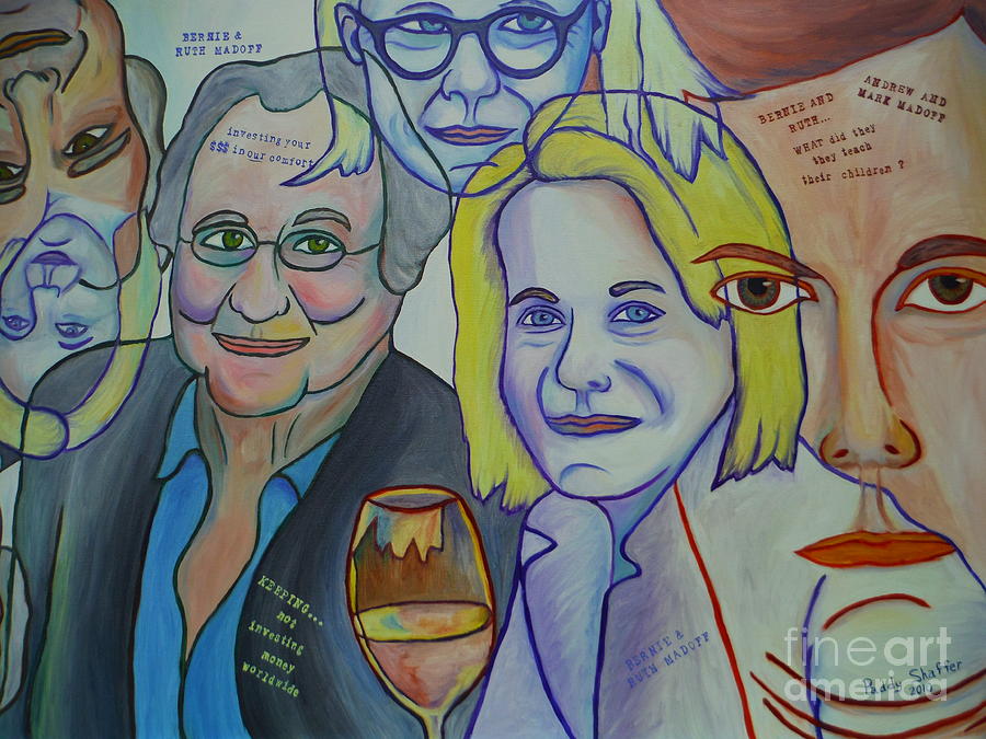 Bernie And Ruth Madoff Painting by Paddy Shaffer