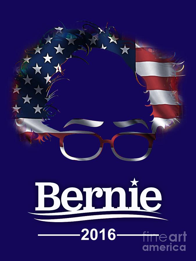 Politician Mixed Media - Bernie Sanders 2016 by Marvin Blaine