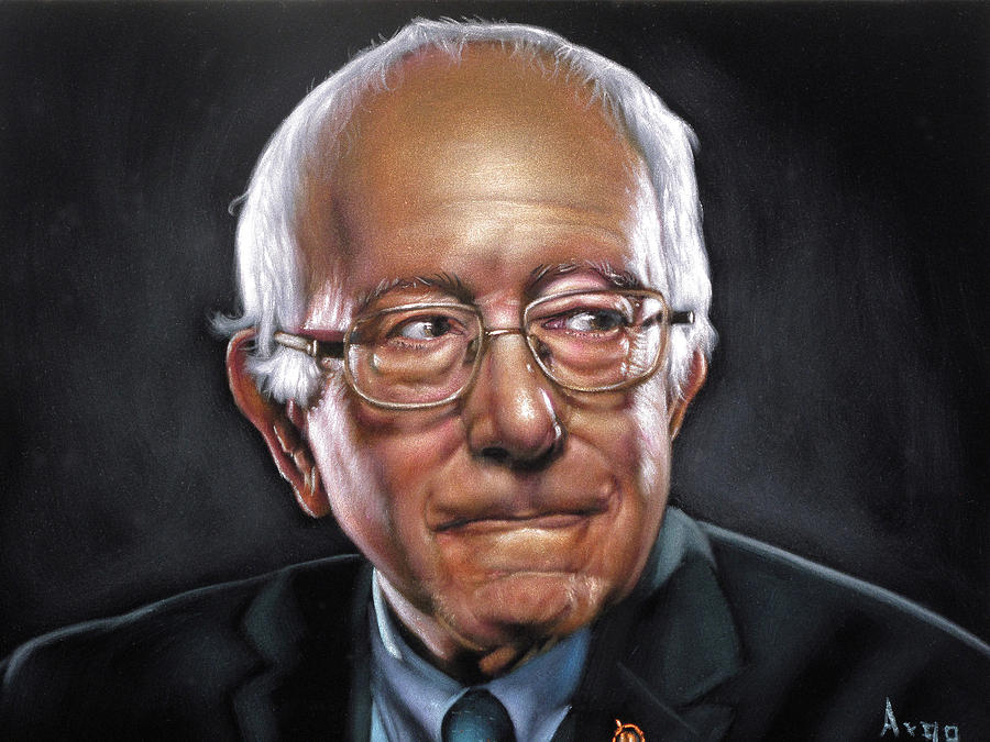 Portrait Painting - Bernie Sanders by Alfredo Rodriguez Argo