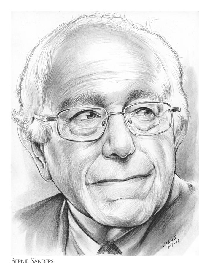 Bernie Sanders Drawing by Greg Joens