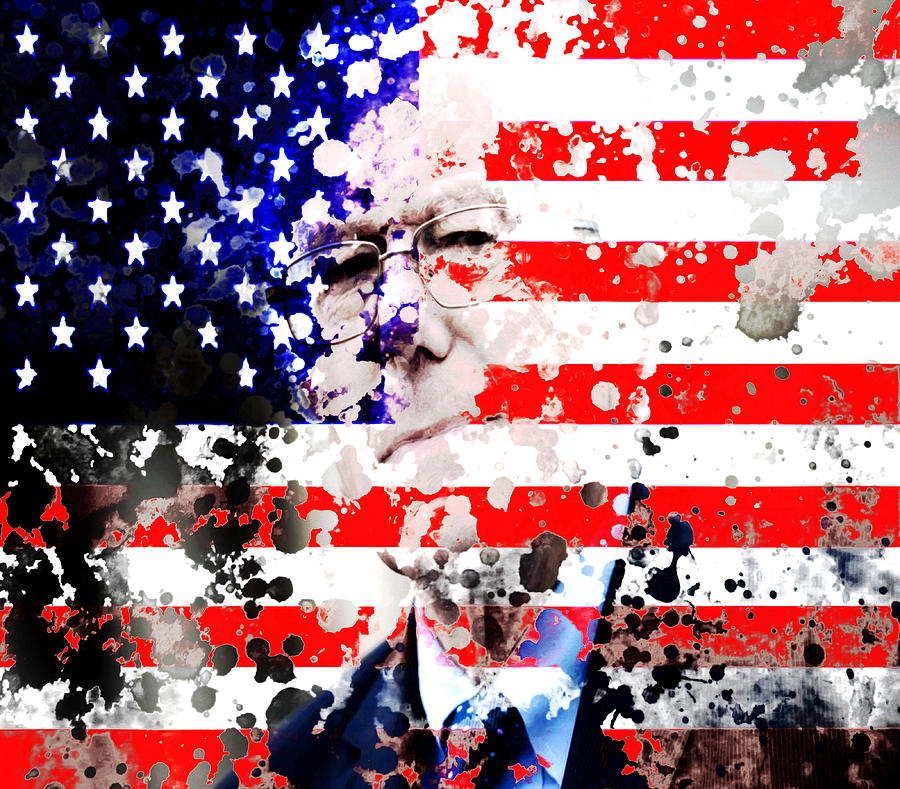 Donald Trump Mixed Media - Bernie Sanders Shaking Things Up by Brian Reaves