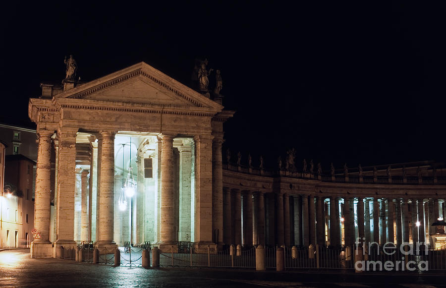 Berninis colonnade Photograph by Fabrizio Ruggeri