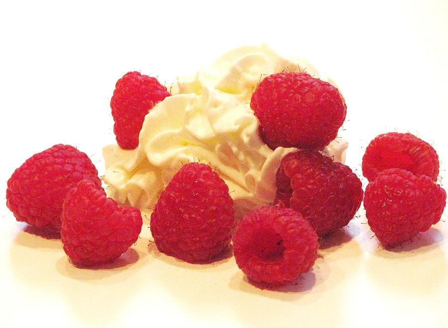 Berries and Cream Photograph by Angela Davies