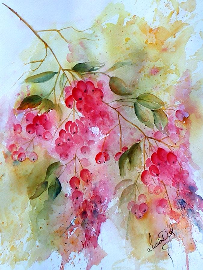 Nature Painting - Berries Galore by Lucia Del