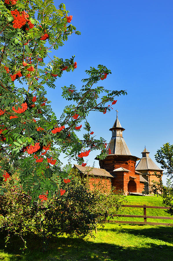 Moscow Photograph - Berry harvest. Passage Gate from Nikolo-Korelsky Monastery. by Andy i Za