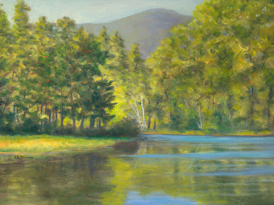Landscape Painting - Berry Pond by Elaine Farmer