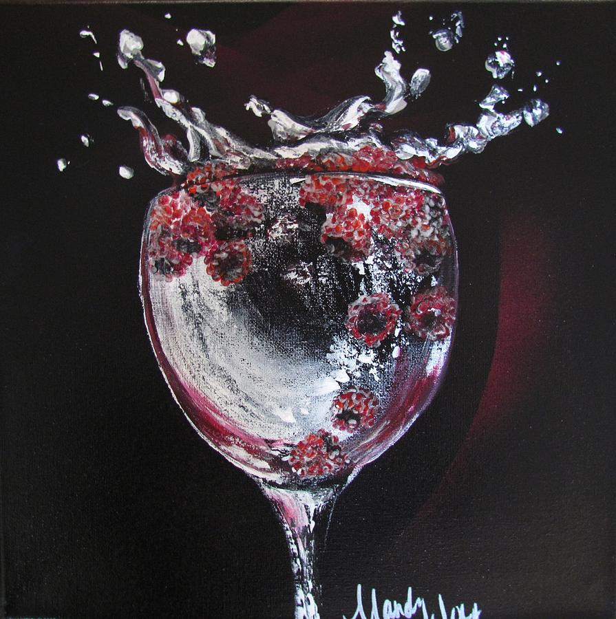 Berry Splash Painting by Mandy Joy