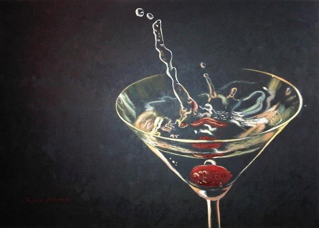 Martini Painting - Berry by Xavier Florensa