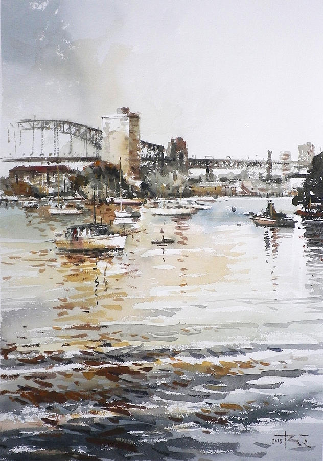 Berrys Bay Sydney Painting by Tony Belobrajdic