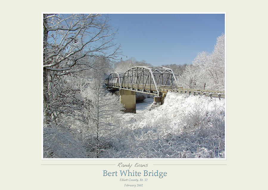 Bert White Bridge Poster Photograph by Randall Evans