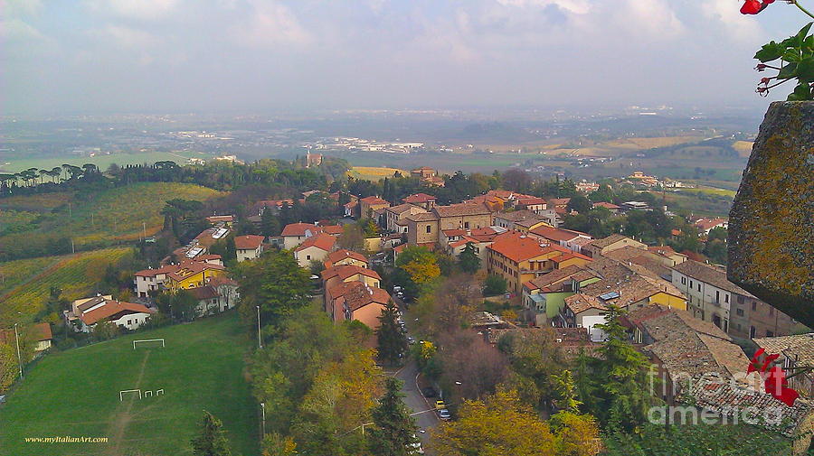Bertinoro view -Romagna Photograph by Italian Art