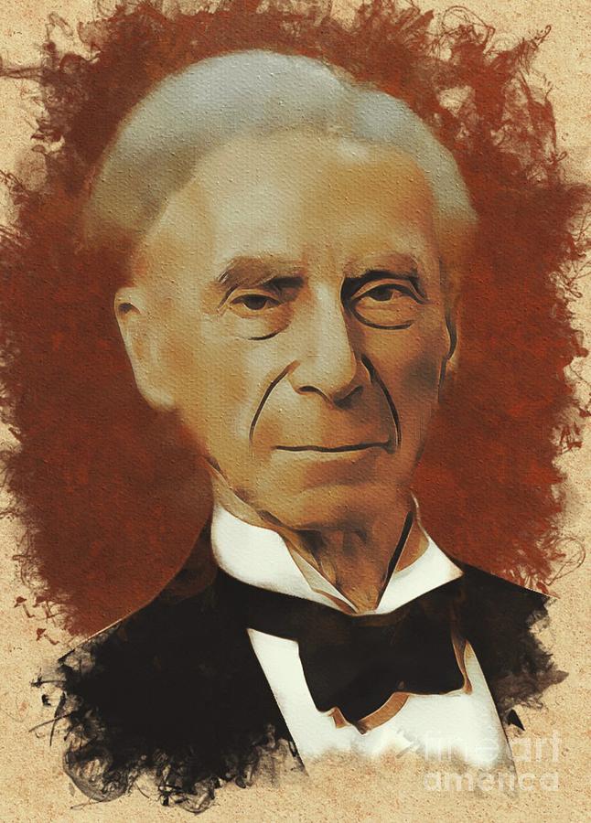 Bertrand Russell, Philosopher Painting by Esoterica Art