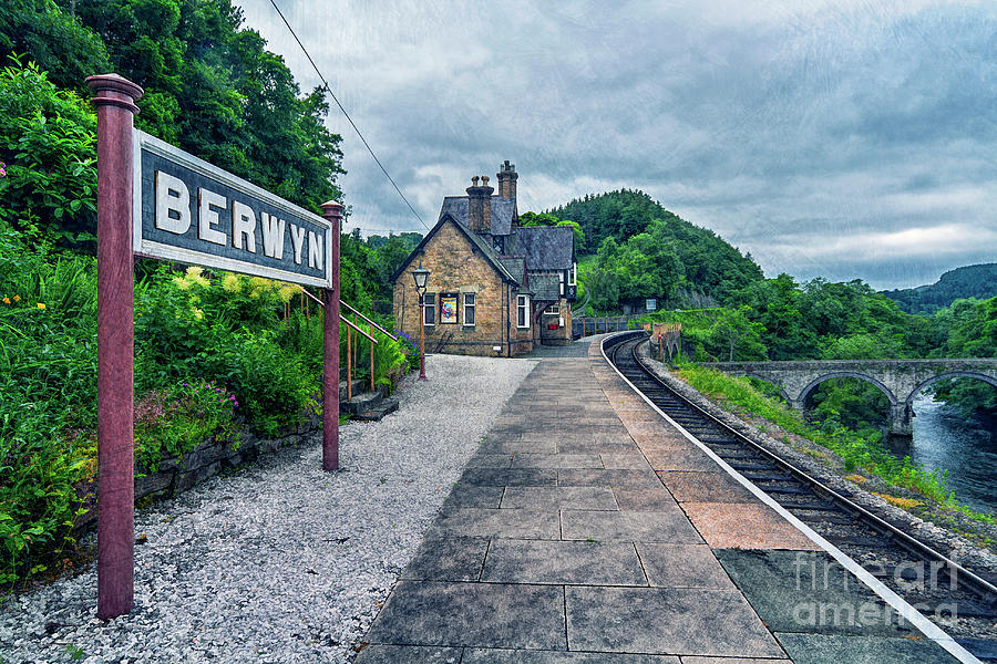 Transportation Photograph - Berwyn Railway Station by Ian Mitchell