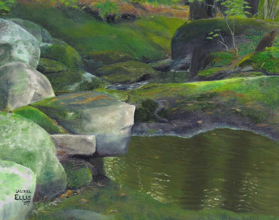 Landscape Painting - Beside Cool Waters by Laurel Ellis Landscape Painting - Beside Cool Waters by Laurel Ellis