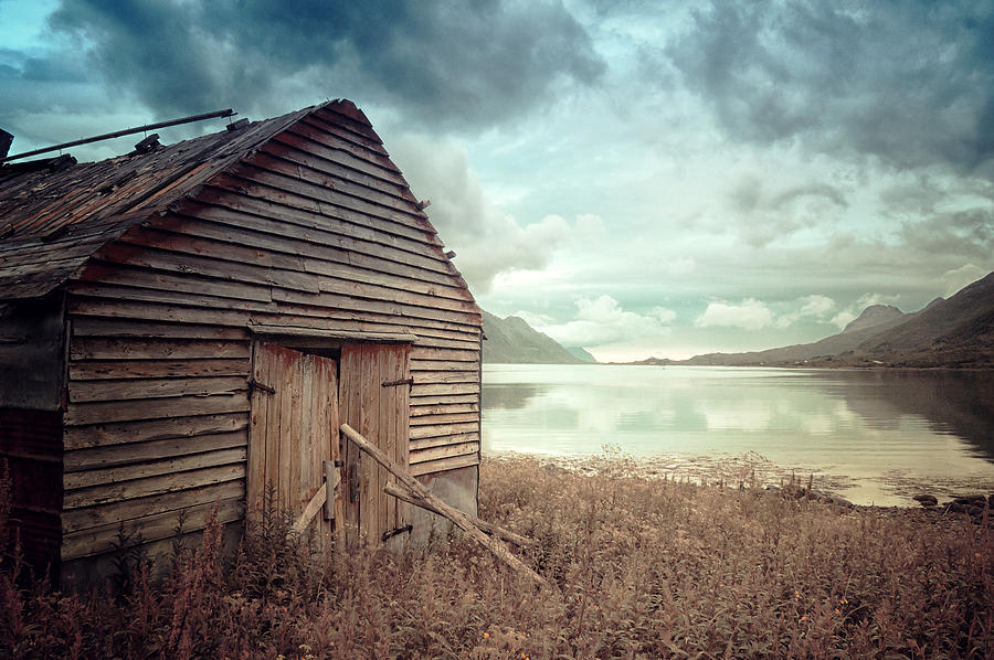 Old Photograph - Beside the Lake by Radek Spanninger