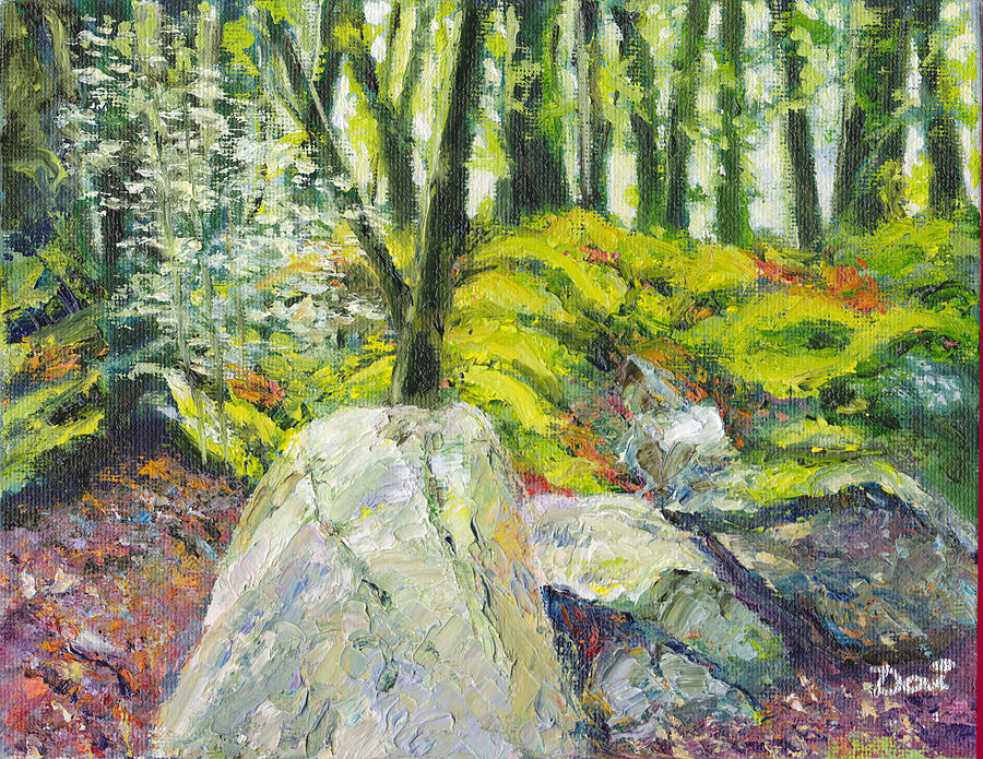 Beside the Routeburn Painting by Dai Wynn