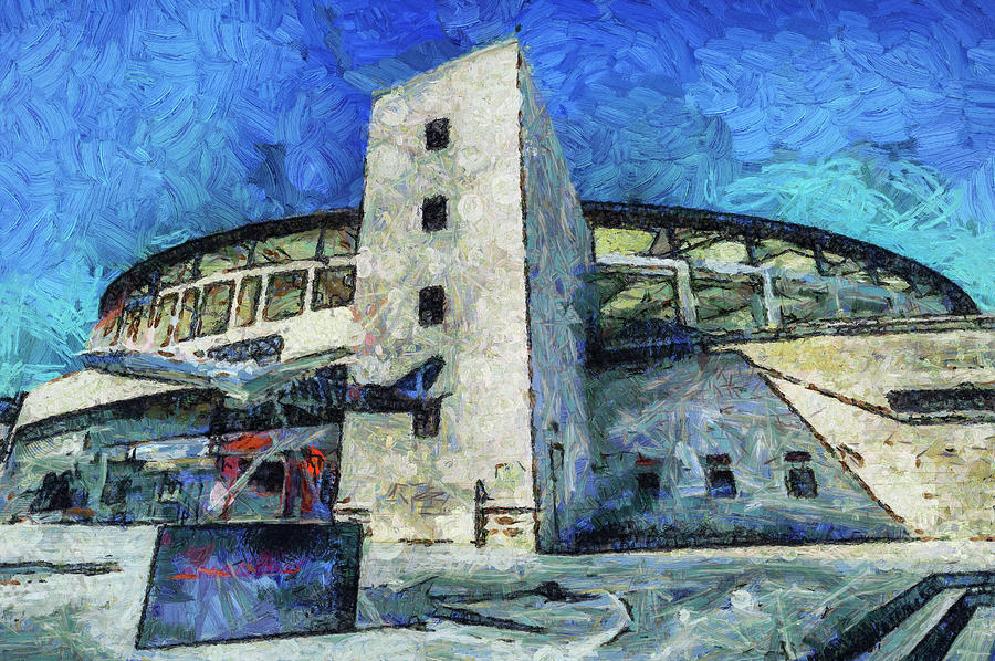 Besiktas JK stadium Art Mixed Media by David Pyatt