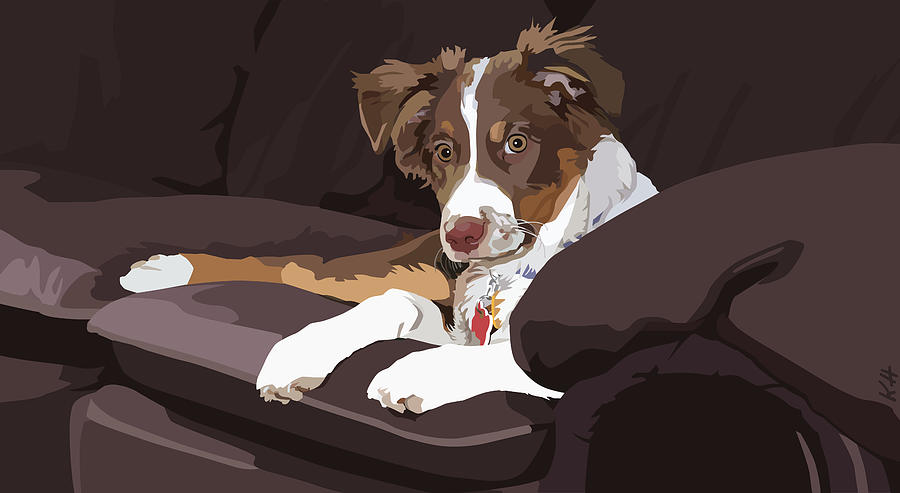 Dog Digital Art - Best Boy by Kris Hackleman