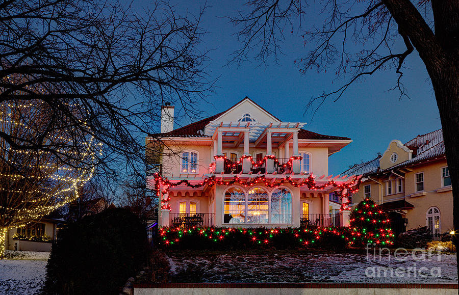 Best Christmas Lights Lake of the Isles Minneapolis Photograph by Wayne Moran