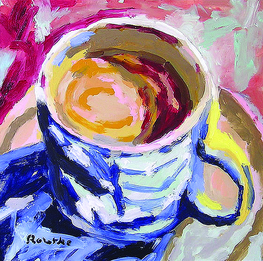 Fauvism Painting - Best Cup of Joe by Nancy Rourke