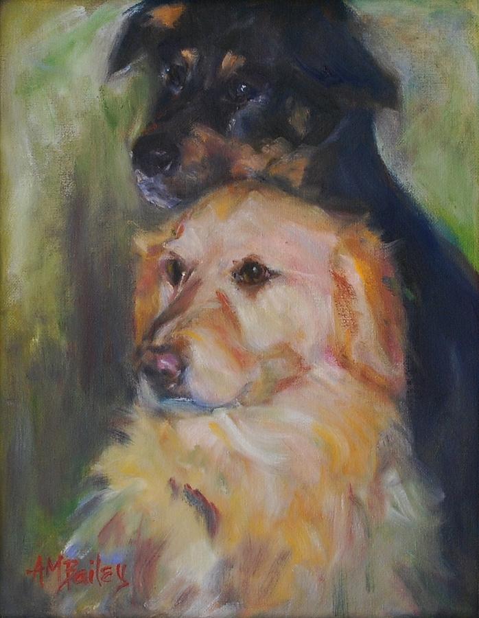 Best Friends Painting by Ann Bailey
