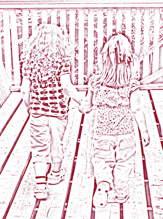 Best Friends Forever 2 Digital Art by Barbara A Griffin