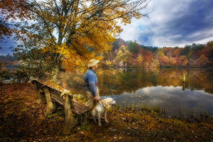 Fall Photograph - Best Friends Forever by Debra and Dave Vanderlaan