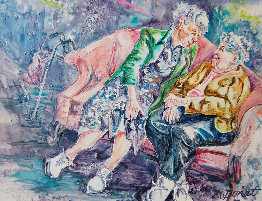 Best Friends Forever Painting by Margaret Donat