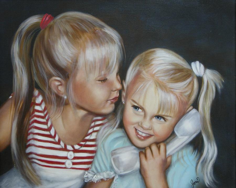 Best Friends Painting by Joni McPherson