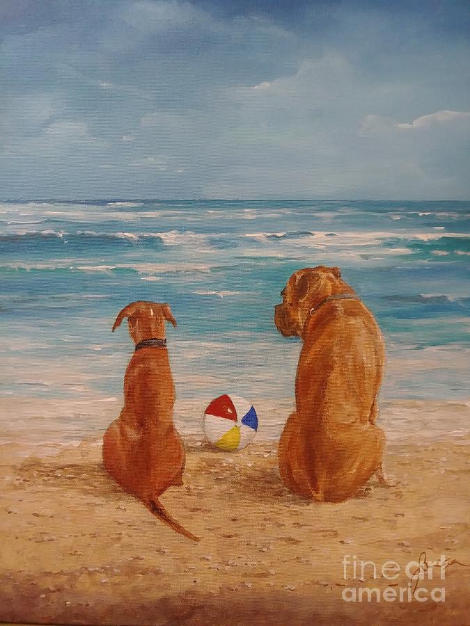 Best Friends Painting by Sinisa Saratlic