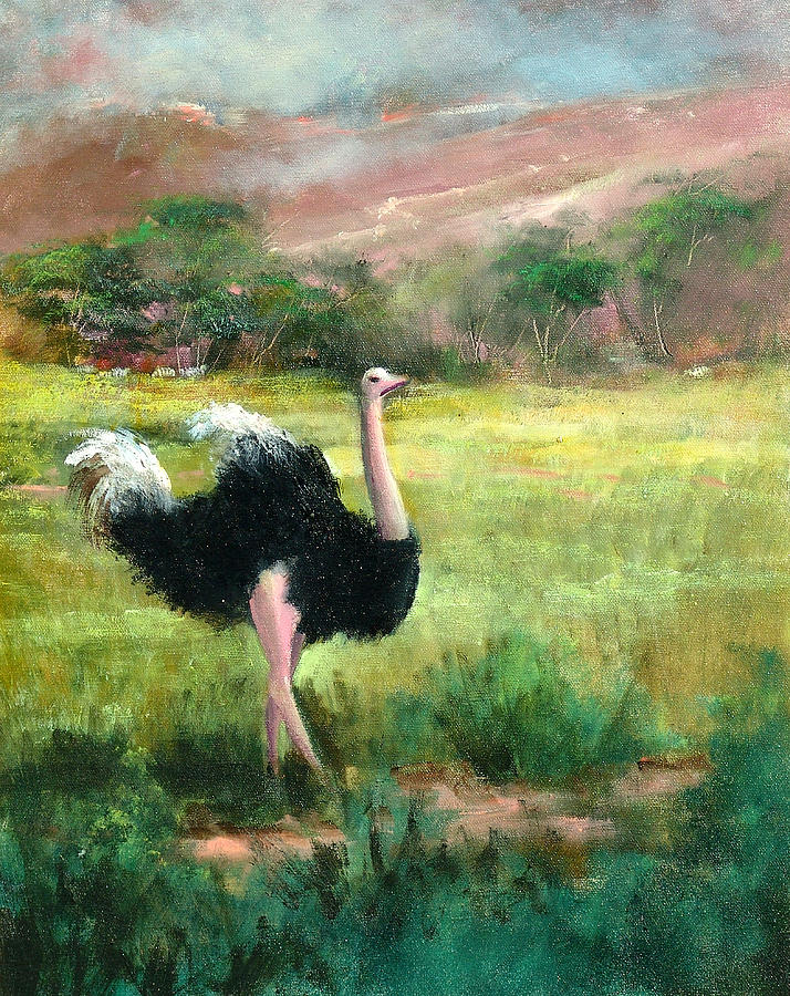 Jungle Painting - Best Legs in Ngoro by Sally Seago