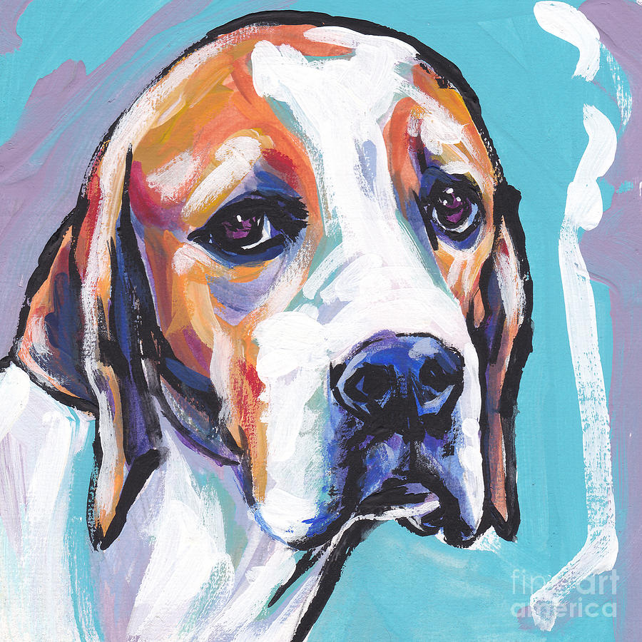 Dog Painting - Best Point of View by Lea S