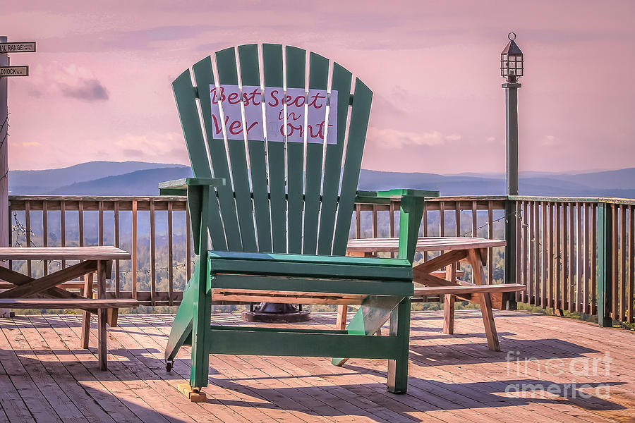 Best seat in Vermont Photograph by Claudia M Photography