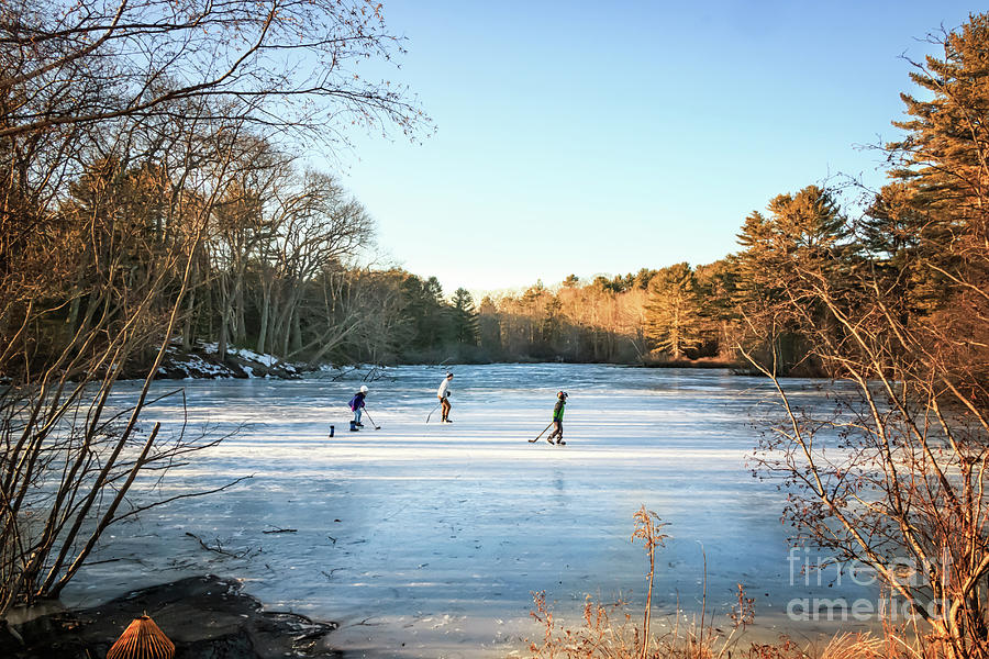 Best Skating Pond for a Hockey Game Photograph by Elizabeth Dow