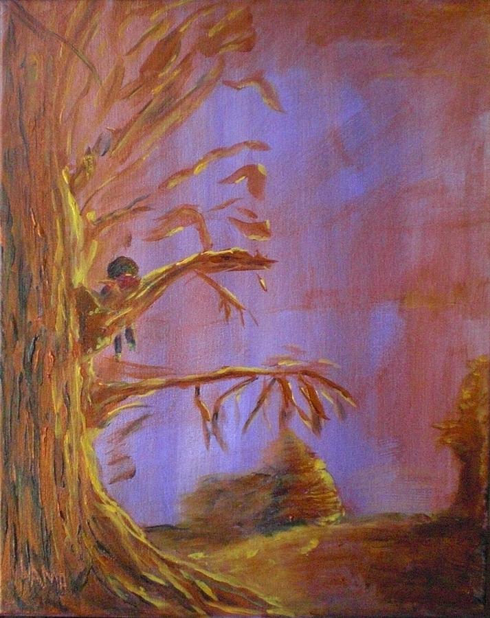 Best Tree Friend Painting by Lauren Mooney Bear - Fine Art America