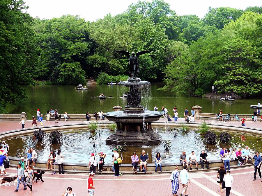 Bethesda Fountain 3 Photograph by Ron Kandt