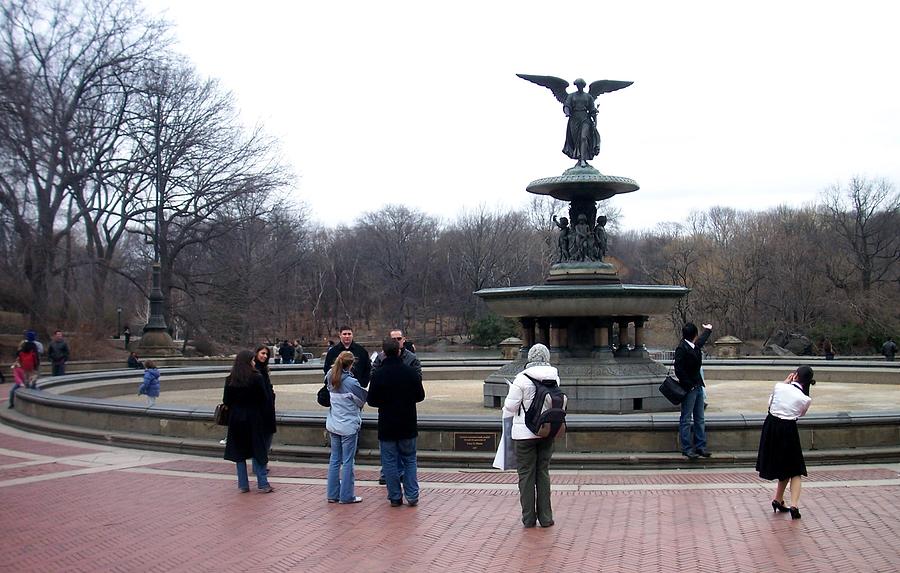 Central Park Photograph - Bethesda Fountain by Anita Burgermeister